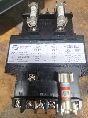 TRANSFORMADOR HAMMOND PH500MQMJ PRI:240/480VAC SEC:120/240VAC 500VA  - Imagem 1 de 4