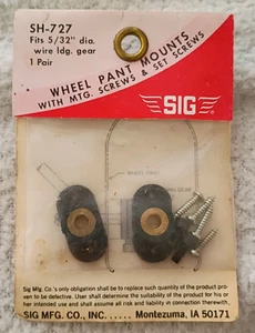 Parte aeroplano originale SIG FF RC #SH-727 supporti pantaloni ruota per carrello di atterraggio 1/4" - Foto 1 di 2