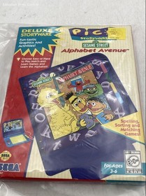 Sega Sesame Street Alphabet Avenue For Pico Storyware Educational Video Game