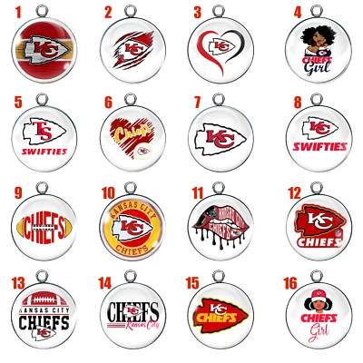 KC Chiefs Football Charms - Image 1 of 4
