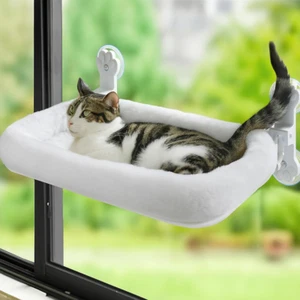 Foldable Cat Hammock for Window, Cat Window Perch with Removable Soft Cover, Cor - Picture 1 of 9