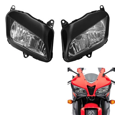 Conjunto de faros delanteros aptos para Honda CBR600RR CBR-600RR 2007-2012 2011 2008 09 Foto 1 de 4