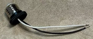 Light Socket PigTail Type Medium Male Plug 2 Leads 18 AWG - Picture 1 of 2