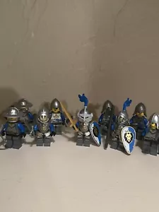 Lego Castle King's Knight Minifigure Lot of 9 Knights (Read Description) - Picture 1 of 10