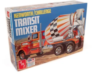 AMT 1/25 KENWORTH / CHALLENGE TRANSIT CEMENT MIXER TRUCK MODEL KIT 1215 F/S NEW! - Picture 1 of 4
