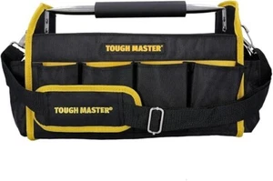 Borsa Porta Attrezzi 16" Resistente Aperta Pieghevole 14 Tasche Grande Tote Max 15kg - Foto 1 di 6