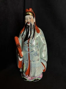 CHINESISCHE HANDBEMALTE KERAMIKFIGUR - Bild 1 von 7