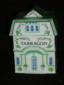 LENOX SPICE VILLAGE GIFTWARE Fine Porcelain TARRAGON 1989 SPICE JAR - Picture 1 of 5