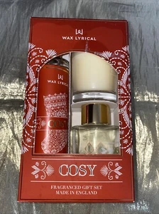 “Cosy” Fragranced Gift Set (Room Mist, Candle & Reed Diffuser) by Wax Lyrical - Picture 1 of 4