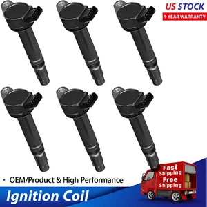 6X Ignition Coils For Toyota Camry Highlander Avalon Rav4 Sienna Lexus UF487 - Picture 1 of 7