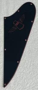New Great-For Gibson Thunderbird red"Logo" Style Guitar Pickguard 3 Ply Black - Picture 1 of 5