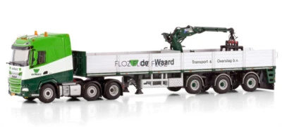 1:50 for WSI for DAF for XG 6X2 TWIN STEER BRICK TRAILER-3AXLE for De Waard B.V. - Image 1 of 4