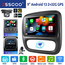 Produktbild - Autoradio Android 13 CarPlay GPS Navi RDS MIK KAM Für Opel Vivaro B Nissan NV300