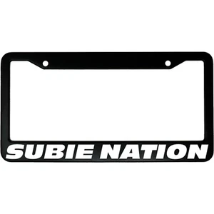 Subie Nation Aluminum Car License Plate Frame - Picture 1 of 6