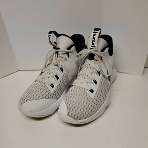 Nike Lebron Witness 5 Air Zoom ‘White Black’ 2020 Basketball Shoes Mens Size 9 - Picture 1 of 12