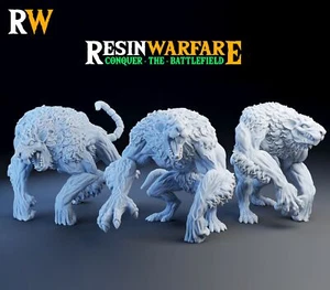 RAT BRUTES x3, Rat Army, DnD Wargames Fantasy Rat Miniature, Dire Rat, Rat Ogre - Picture 1 of 2
