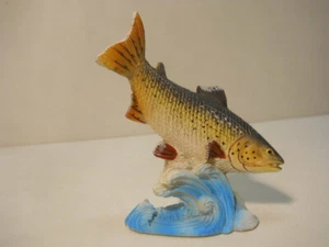 Trout on Water Hand Painted Figurine Decorative n963 - Picture 1 of 3