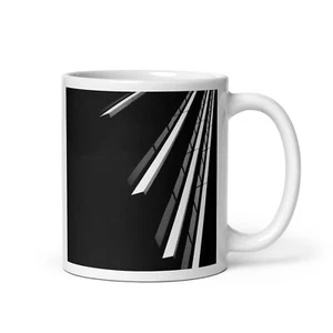 Modern Abstract Ceramic Mug - Modern Geometric Art -11oz & 15oz Coffee Mug - Picture 1 of 7