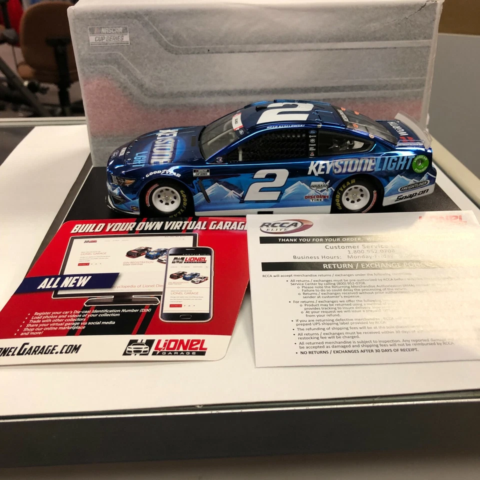 Brad Keselowski 2021 Lionel #2 Keystone Light COLOR CHROME Ford Mustang 1/24