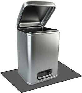Waterproof Silicone Trash Can Mat Under Garbage Can Mat for Kitchen, 11.8x18.9" - Picture 1 of 7