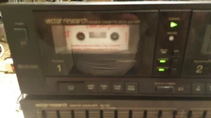 FOR PARTS Vector Research Double Cassette Deck VCX-325 COUNTER NOT WORKING - Picture 1 of 5