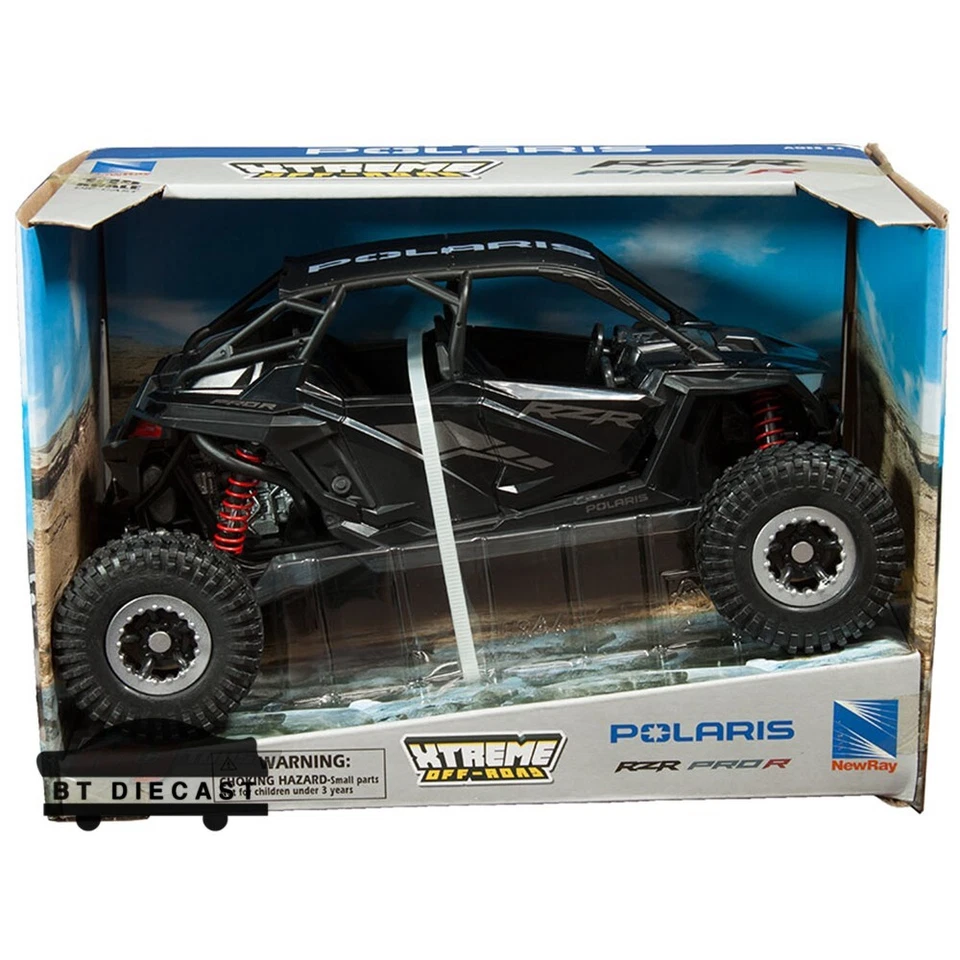 NEW-RAY 1 18 SCALE POLARIS RZR PRO R4 ROCK CRAWLER STEALTH BLACK