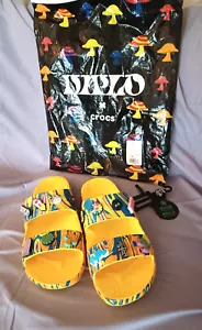 CROCS X DIPLO CLASSIC 2 STRAP SANDAL Men's 12 M Yellow Multi New - Picture 1 of 10