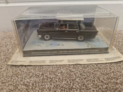 JAMES BOND 007 CAR COLLECTION 1/43 MERCEDES BENZ 220S CAR - OHMSS #78 - Image 1 of 2