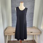 Cue Dress Womens Size 10 Black Sleeveless Knee Length Work Office Party Shift