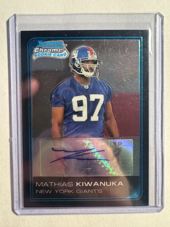 K285,590 - 2006 Bowman Chrome Rookie Autographs #250 Mathias Kiwanuka Auto - Image 1 of 1