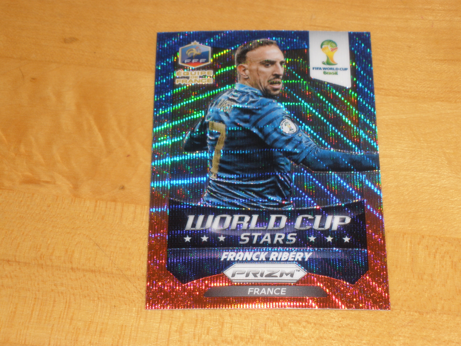 2014 Panini Prizm World Cup Red & Blue Wave Prizm #15 Franck Ribery