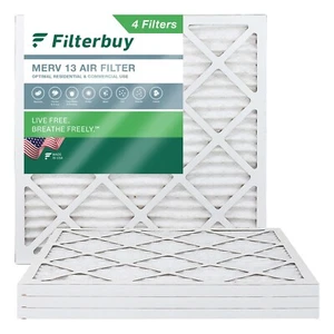Filterbuy 20x20x1 Pleated Air Filters, Replacement for HVAC AC Furnace (MERV 13) - Picture 1 of 15