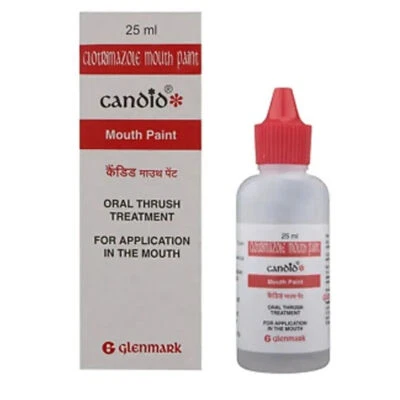 Peinture pour la bouche candide pour le traitement du muguet buccal 25 ml