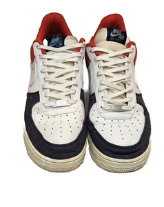 Size 10.5 - Nike Air Force 1 Low x USA Blue Denim/Red/White - Picture 1 of 8