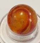 Christensen Agate Co. Swirl Ketchup & Mustard Marble .64 Inches Red and Yellow