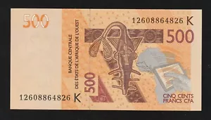 Westafrikanische Staaten - Senegal K, 500 Francs, 2012, P-719K, Banknote unzirkuliert - Bild 1 von 2