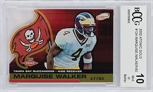 2002 Atomic Gold - #124 Marquise Walker - Rookie /80 - BCCG 10 Mint or Better - Picture 1 of 4