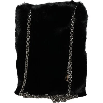 Bolso Bandolera DOLCE & GABBANA Negro Piel Sintética Cadena Plateada Cartera de Hombro 1500usd Foto 1 de 4