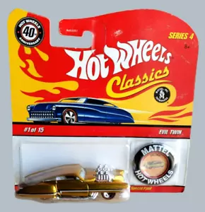 Hot Wheels Evil Twin Classics Series 4 2008 verde botón 40 aniversario 1:64 - Imagen 1 de 13