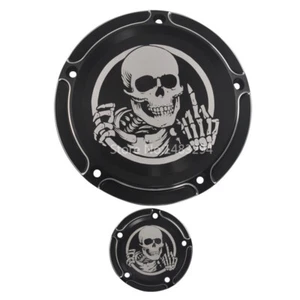 Cubierta temporizador Derby calavera negra para Harley Touring Glide FXSB FLHR FLHT EFI - Imagen 1 de 11
