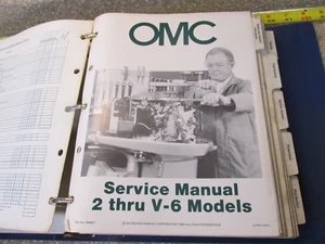 Manual de servicio Evinrude Johnson OMC 1984 2 hp a V6 394607 completo - Imagen 1 de 2