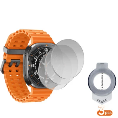 3 Pack Screen Protector for Galaxy Watch Ultra/7/6 with Automatic Alignment Tool - Image 1 of 4