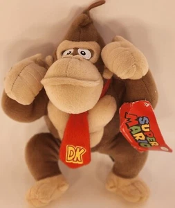 Donkey Kong 10" Plush 2020 Super Mario Bros Stuffed Toy Ape Nintendo - Picture 1 of 7