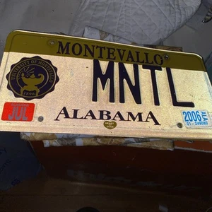 Alabama Expired 2006 Montevallo University License Plate Auto Tag MNTL - Picture 1 of 3
