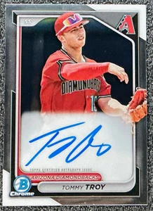 Tommy Troy 2024 Bowman #CPA-TT Chrome Prospect Autographs (RC, AU) Diamondbacks - Picture 1 of 2