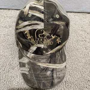 Ducks Unlimited Camo DU Leader Adjustable Hunting Hat Cap 100%cotton - Picture 1 of 12