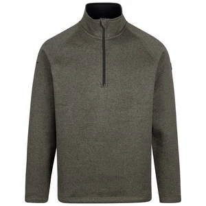 Trespass Mens Marl Fleece Contrasting 1/2 Zip With Inner Storm Flap Corsham - Picture 1 of 5