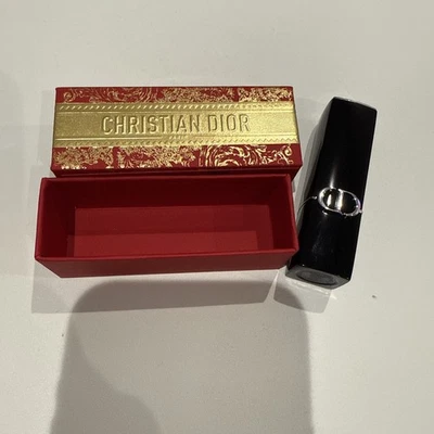 Dior Rouge Lipstick 999 Velvet Red W Case Lunar New Year Limited Edition Auth - Image 1 of 4