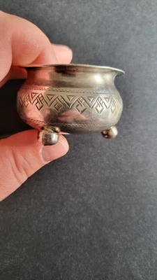 Antigua salina rusa de plata 84 Zolotnik 1890 Moscú A.A. sello 30 g Foto 1 de 4