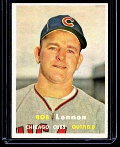 1957 Topps Bob Lennon Chicago Cubs #371 SET BREAK - Picture 1 of 2